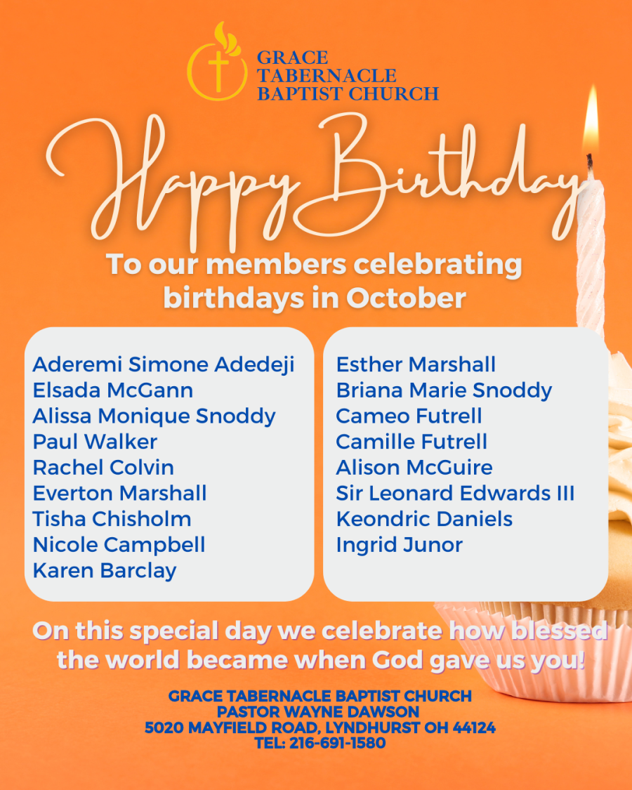 OCT BIRTHDAYS