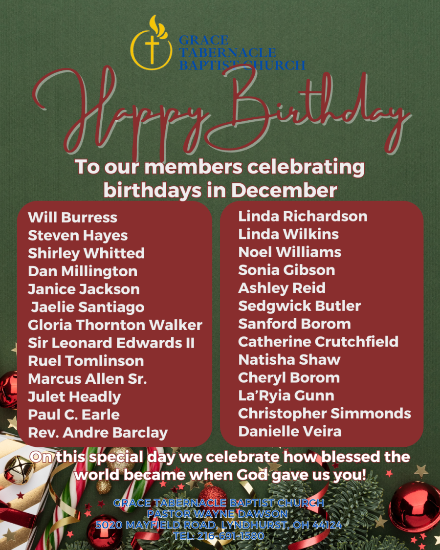 Dec BIRTHDAYS